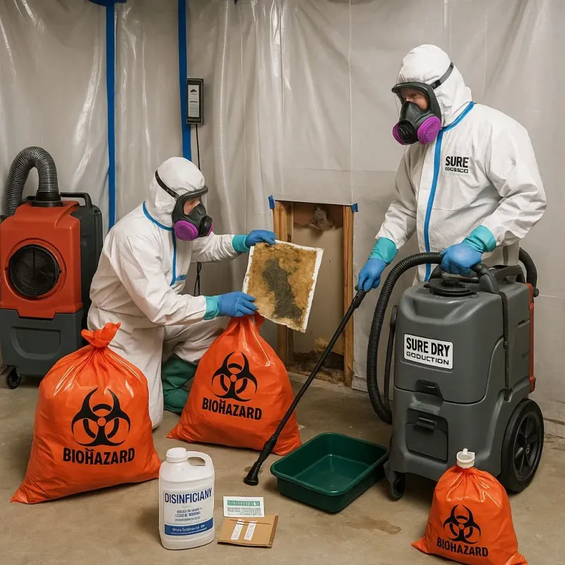 Contaminated Water Handling Protocols process in Hanley Hills, MO